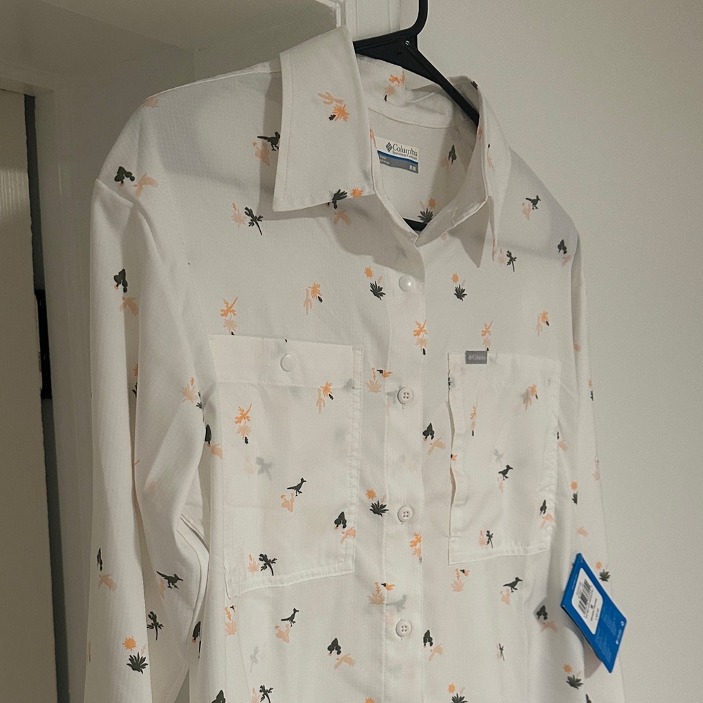 NWT Columbia Womens Silver Ridge Omni-Shield patterned Shirt - Picture 4 of 8